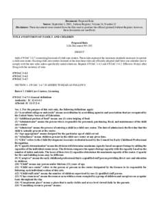 Document: Proposed Rule Source: September 1, 2001, Indiana Register, Volume 24, Number 12 Disclaimer: These documents were created from the files used to produce the official (printed) Indiana Register, however, these do