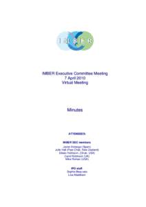 Microsoft Word - IMBER Executive Committee Meeting Minutes 7 Apl 10.doc