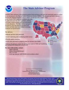 The National Geodetic Survey State Advisor Program