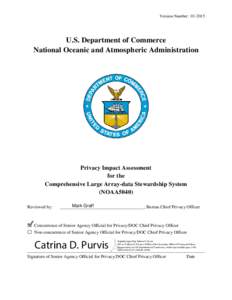 Version Number: U.S. Department of Commerce National Oceanic and Atmospheric Administration  Privacy Impact Assessment