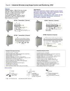 Migro®  Industrial Wireless Long Range Control and Monitoring IP67 Features: Wireless System, 5 Miles (8 Km) line of sight,