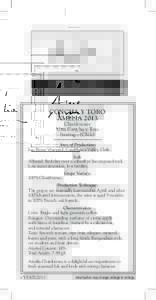 CONCHA Y TORO AMELIA 2013 Chardonnay Viña Concha y Toro Santiago (Chile) ____________________