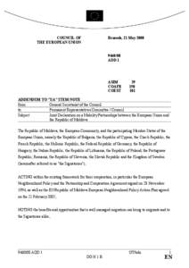 International relations / Moldova–European Union relations / Third country relationships with the European Union / Human trafficking / International Centre for Migration Policy Development / Codevelopment / Söderköping Process / Moldova / European Union Association Agreement / Languages of Europe / Europe / Human migration