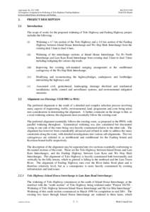 Agreement No. CE[removed]Investigation Assignment for Widening of Tolo Highway/ Fanling Highway between Island House Interchange and Fanling 2.