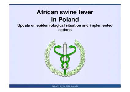 African swine fever in Poland Update on epidemiological situation and implemented actions  SCPAFF, [removed]Brussels