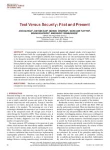 IEEE TRANSACTIONS ON  EMERGING TOPICS IN COMPUTING Received 30 April 2013; revised 6 October 2013; accepted 22 December[removed]Date of publication 5 February 2014; date of current version 7 May 2014.