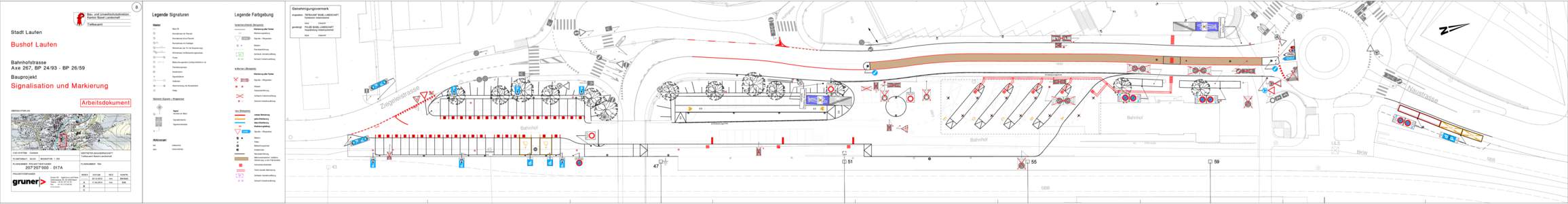 (Situation - Variante Mittelinsel erhöht.2d - cadwork 2d)