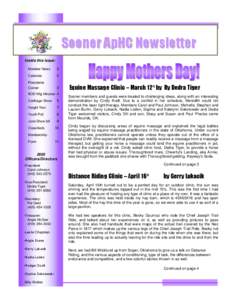 Sooner ApHC Newsletter January, 2005 Inside this Issue: Member News  2
