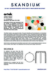 Artek LDF Press release.indd