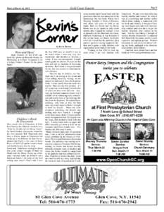 Week of March 14, 2013  Gold Coast Gazette ’ by Kevin Horton