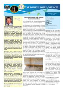 NARROMINE SHIRE COUNCIL Newsletter—Issue 12 July 2014 Cr Bill McAnally Mayor
