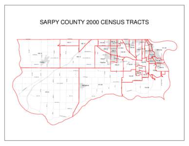 SARPY COUNTY 2000 CENSUS TRACTS HARRISON ST. HARRISON ST.  13th