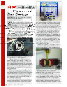 HM Review Dennis Andreas Boca Bearings Adding value to our brick and mortar stores through service.