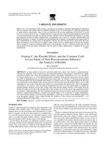 J Clin Epidemiol Vol. 49, No. 10, pp[removed], [removed]96/$15.00 PII[removed][removed]Copyright © 1996 Elsevier Science Inc.