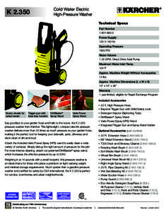 Cold Water Electric High-Pressure Washer K 2.350  ®