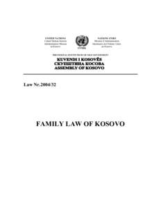 Ligji per familjen-anglisht