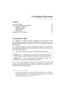 Politics / Freedom of movement / Constitution of Australia / Cole v Whitfield / Canadian Charter of Rights and Freedoms / Chapter Two of the Constitution of South Africa / Rights / Freedom of speech by country / Australian constitutional law / Law / Politics of Australia