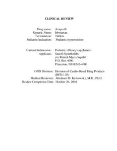 C:�uments and Settings�KOWSKY.FDA�Documents�d Processing Documents�gs�� inhibitors and ARBS�asartan PEds�PAC summary[removed]doc