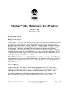 Orphan works / Fair use / Work for hire / United States Copyright Office / Public domain / Orphan works in the United States / Copyright law of Jordan / Law / Copyright law / Copyright