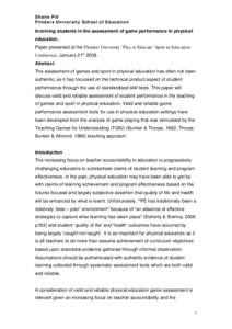 Evaluation methods / Standards-based education / Assessment for Learning / teaching / Formative assessment / Educational assessment / E-learning / Authentic assessment / Standardized test / Education / Evaluation / Educational psychology