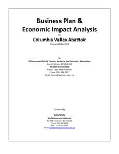 Microsoft Word - Abattoir Business Plan -  Sep 2013