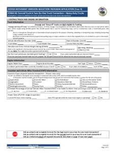 GOODS MOVEMENT EMISSION REDUCTION PROGRAM APPLICATION (Year 4) FORM A3: Second Truck in Two-for-One Truck Transaction – Heavy-Duty Trucks (Complete 1 Form in addition to Form A2 for each two-for-one truck transaction) 