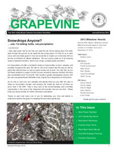GRAPEVINE New River Valley Master Gardener Association Newsletter January/February[removed]Milestone Awards