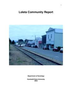 1  Loleta Community Report