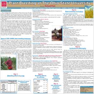 Plant Breeding at The Ohio State University Presenter: INTRODUCTION  Richard Pratt