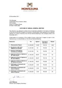 Economy of Australia / Economy of Oceania / NIL / Australian Securities Exchange / Proxy voting