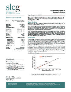 Structured Products Research Report Report Prepared On: [removed]Structured Product Details Name