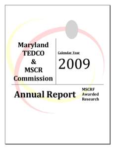 Maryland TEDCO & MSCR Commission