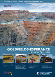 An update on the economy of Western Australia’s Goldfields-Esperance Region.  MINING - The power