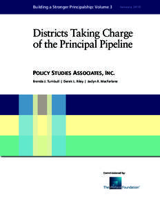 Building a Stronger Principalship, Vol. 3: Districts Taking Charge of the Principal Pipeline
