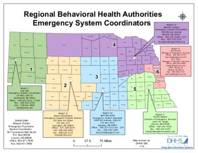 Regional Behavioral Health Authorities Emergency System Coordinators Boyd Keya Paha Dawes