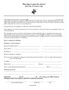 Microsoft Word - Field Trip Permission Slip