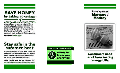 Assemblywoman  SAVE MONEY Margaret Markey