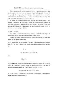 Part II. DG-modules  and equivariant cohomology. The main purpose of the three sections 10,11,12 is to prove theorem[removed]the detailed algebraic description of the categories Db(pt) and D+(pt) for a connected