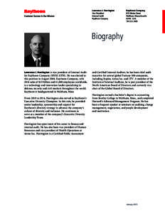 Larry Harrington bio April 2013