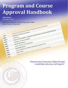 Program & Course Approval Handbook