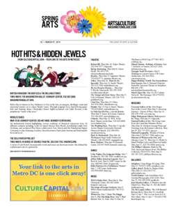32 • MAR CH 07, 2014	  Hot Hits & Hidden Jewels From CultureCapital.com — Your Link to the Arts in Metro DC  British Invasion: The Beatles & The Rolling Stones