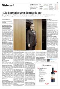 37  Tages-Anzeiger – Freitag, 28. November 2014 Wirtschaft