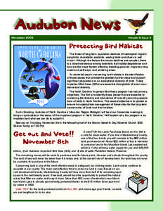 Audubon News November 2005 Volume 11 Issue 3  Protecting Bird Habitat