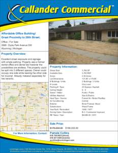 SM  Affordable Office Building! Great Proximity to 28th Street. Office - For Sale 2865 Clyde Park Avenue SW