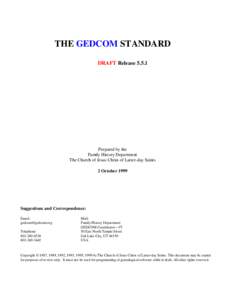 Genealogy software / ANSEL / Ged / Slash / FamilySearch / Genealogy / Computer file formats / GEDCOM