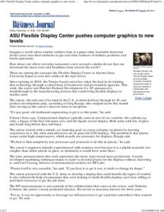 ASU Flexible Display Center pushes computer graphics to new l...