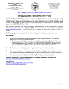 DEPARTMENT OF BUILDING AND ZONING OF COOK COUNTY, ILLINOIS Timothy P. Bleuher COMMISSIONER OF BUILDING AND ZONING OF COOK COUNTY