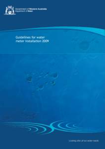 Guidelines for water meter installation 2009