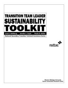 Transition Team Leader Sustainability Toolkit[removed]pub