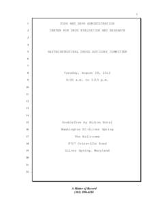 Microsoft Word[removed]FDA Gastrointestinal Drugs Advisory Committee - _Revised Transcript_.doc